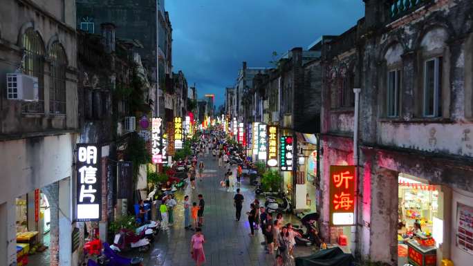 北海老街夜景