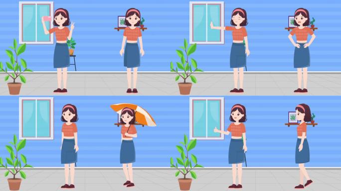 MG人物 卡通女生 年轻女老师