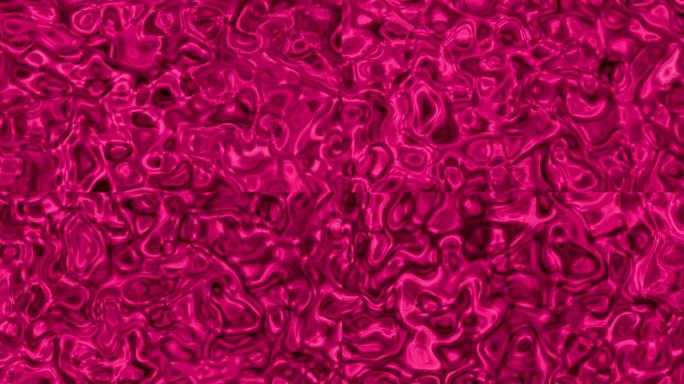 视觉效果，视觉特效，抽象紫色缎面液体波浪背景2D动画。