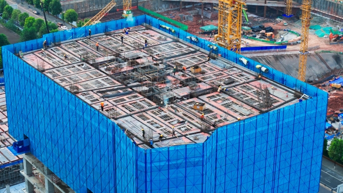 保交楼建筑工地复工复产城市建设