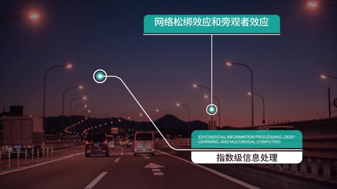 企业科技感指示线文本框ae模板4k