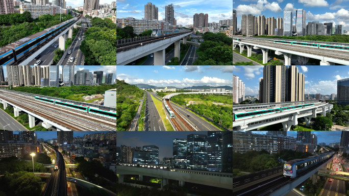 地铁航拍4k60帧视频合集