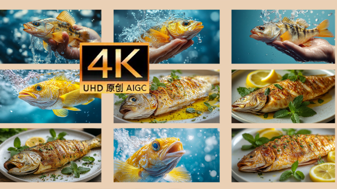 大黄鱼海鲜食材 海鲜美食 食欲食材