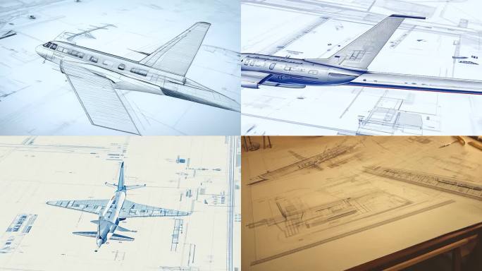 设计图飞机零件图稿