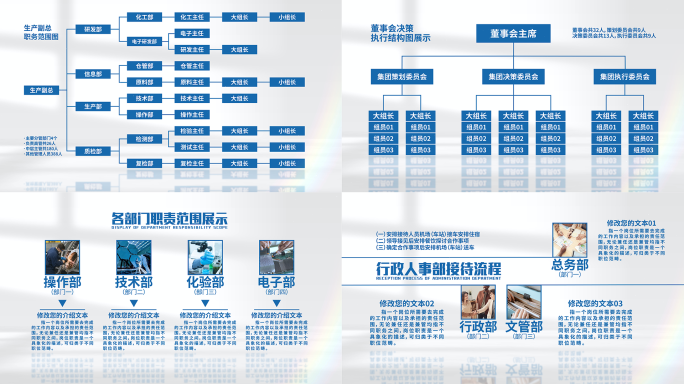 简洁（6款）框架结构图展示