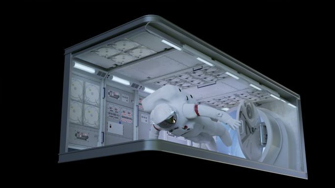 宇航员 裸眼 太空舱 裸眼3d LED
