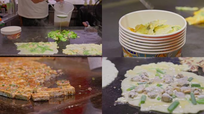 城市夜市大学城夜市美食街小吃特写
