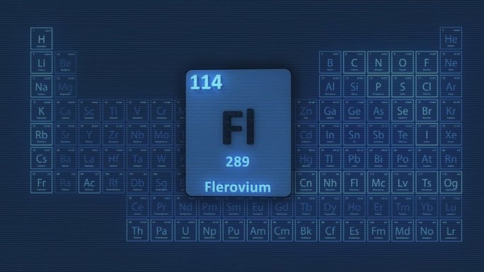 Flerovium元素周期表3D动画