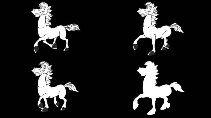 马飞奔奔跑-动画循环