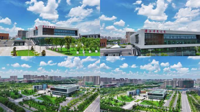 航拍潜江市民之家