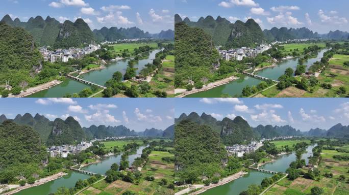 桂林阳朔遇龙河漂流竹筏宣传片