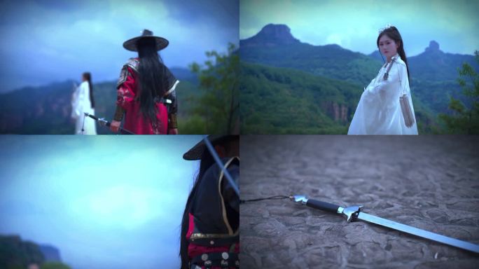 汉服 武侠 动作 舞剑 江湖 古装 女侠