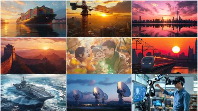 中国发展速度科技工业经济中国梦幸福生活