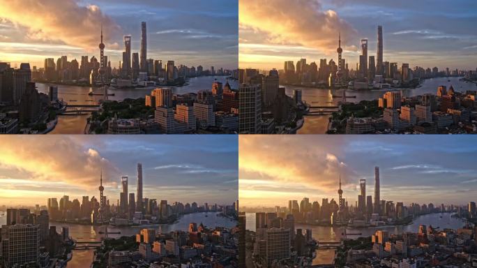 上海日出大景