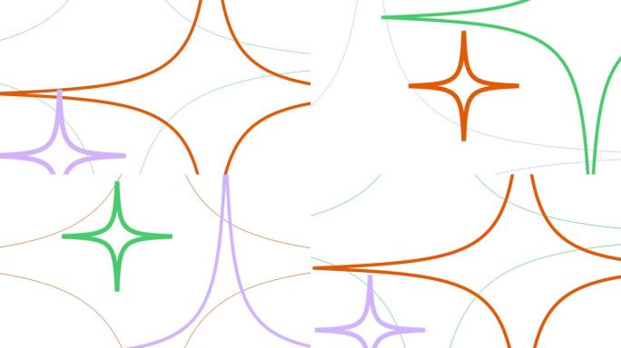 形状波纹线抽象几何背景