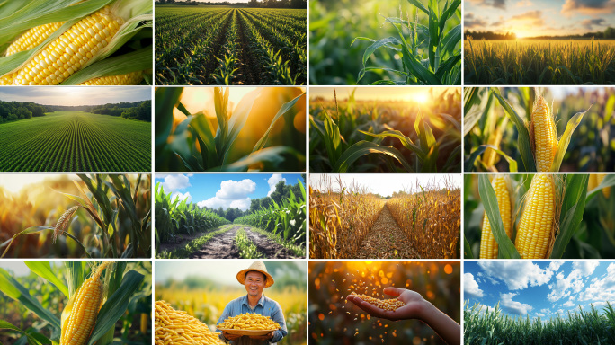 农业 玉米田 玉米地 丰收