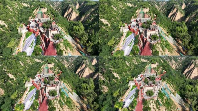 山西小西天4K航拍视频