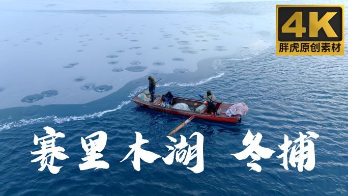 赛里木湖冬捕