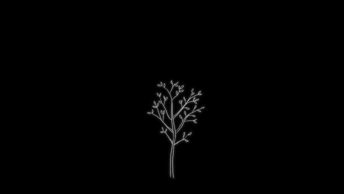 手绘树生长(透明通道）