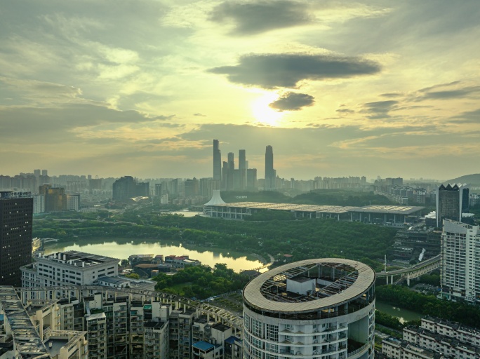 城市日出 南宁国际会展中心 南宁会展中心