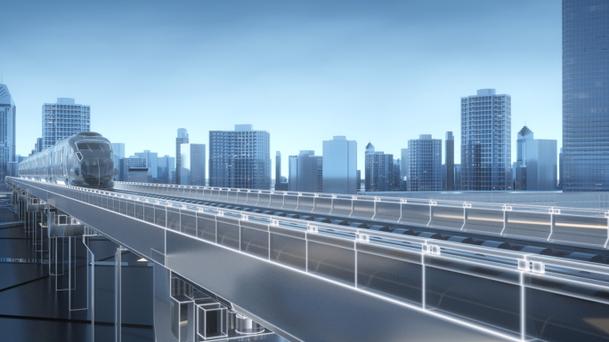 科技未来虚拟城市穿梭片头