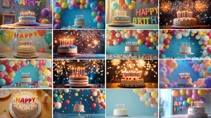 生日蛋糕 生日快乐 生日场景