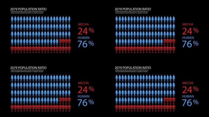 未来的HUD显示与科幻元素。蓝色数字数据接口。