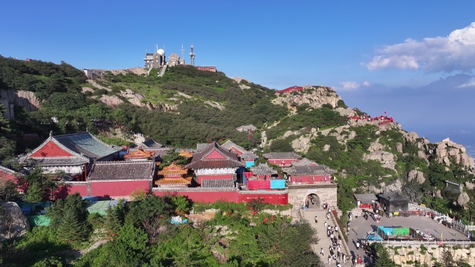 泰山顶碧霞祠环绕御3P 4K60