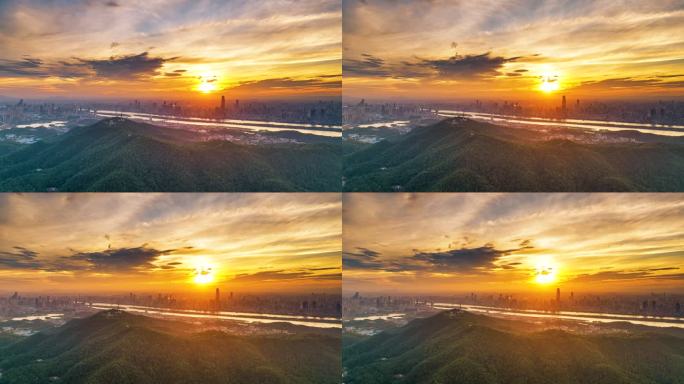 4k长沙岳麓山延时