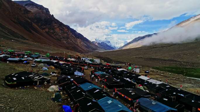 珠峰大本营4K航拍