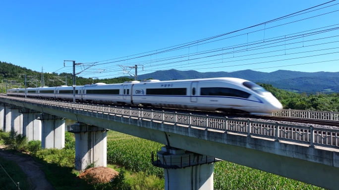 京沪高铁 京广高铁 高铁 动车 航拍高铁