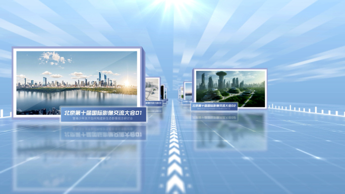 简约明亮照片墙展示02