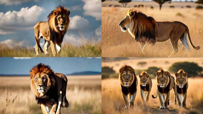 狮子 非洲狮子 草原雄狮