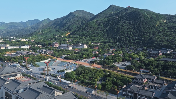 西安市临潼华清宫航拍