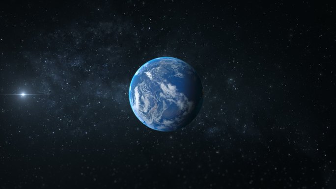 4K 俯冲地球 宇宙星空 穿梭云层 片头