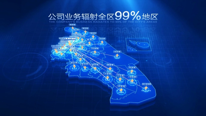 上海市浦东新区地图辐射