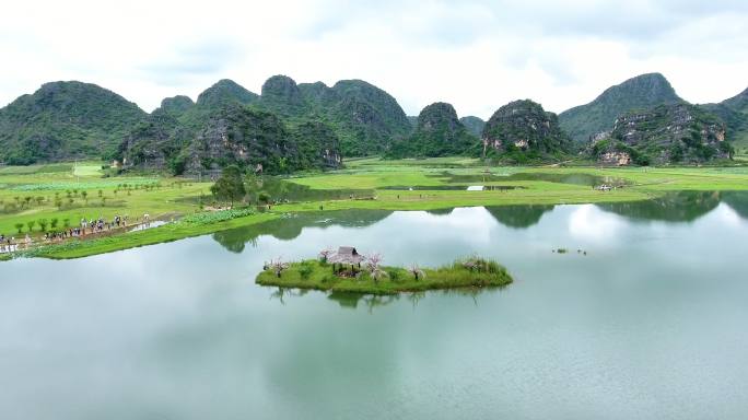 云南-普者黑-航拍-「4K」