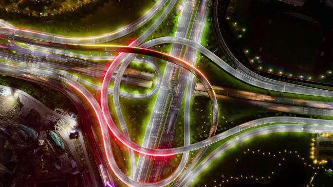 2024顺德大良立交航拍延时