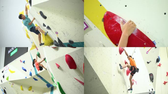 攀岩比赛实拍视频