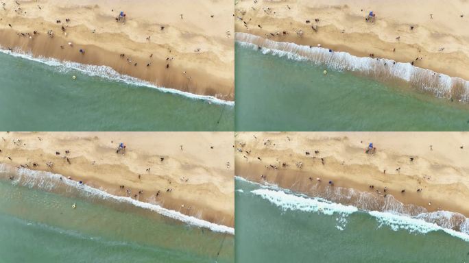 【正版素材】海滩沙滩海浪海边海水0755