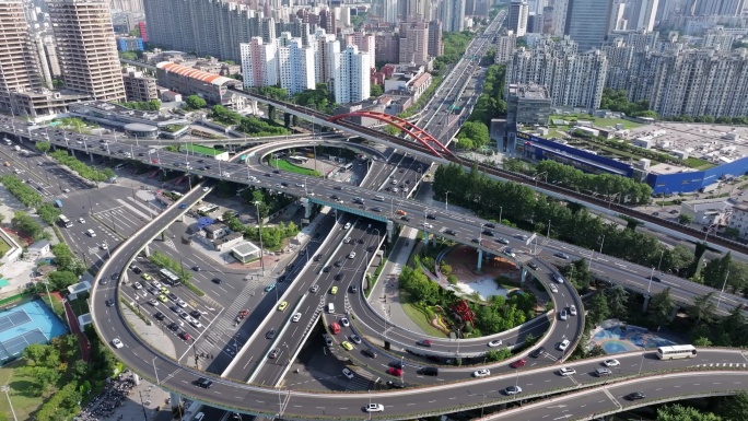 徐汇漕溪北路立交-上海交通车流