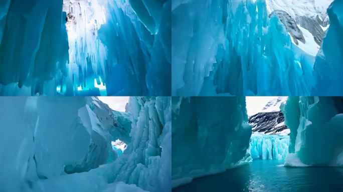 FPV穿越机航拍冰川