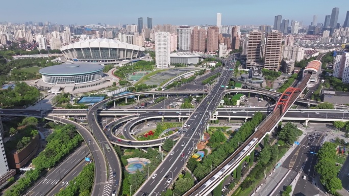 徐汇漕溪北路立交-上海交通车流