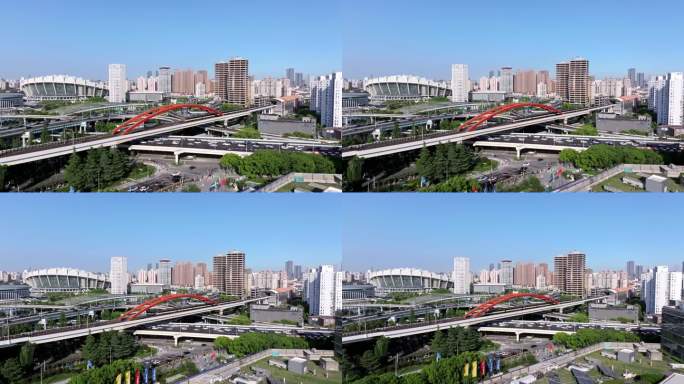 徐汇漕溪北路立交-地铁驶过