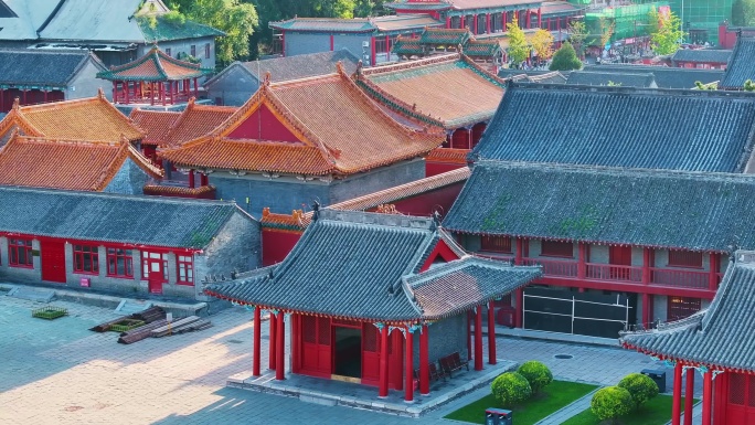中国辽宁省沈阳市沈阳故宫航拍