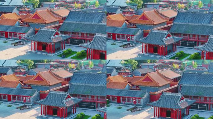 中国辽宁省沈阳市沈阳故宫航拍
