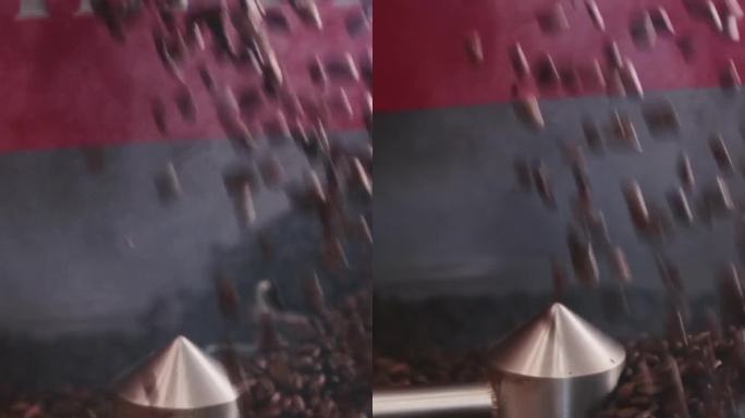 咖啡籽或咖啡豆放入烘焙机中，混合咖啡豆的香气。制备新鲜香气的咖啡因