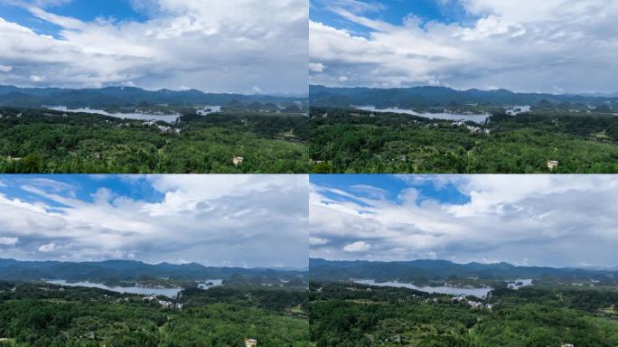 贵阳百花湖村庄延时摄影