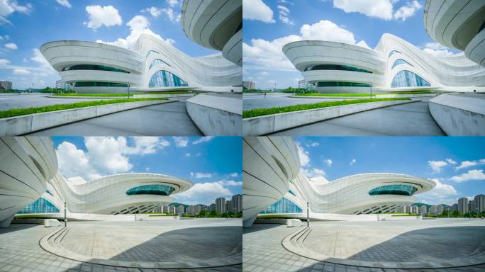 长沙梅溪湖艺术中心延时风光