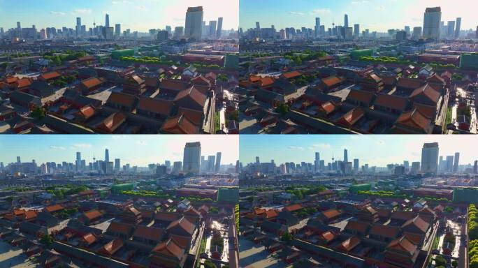 中国辽宁省沈阳市沈阳故宫航拍